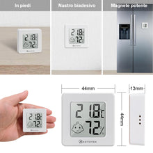 Carica l'immagine nel visualizzatore di Gallery, KETOTEK 5 Pezzi Mini Igrometro Termometro Ambiente Interno Termoigrometro Digitale Misuratore di Umidità e Temperatura p