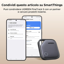 Carica l'immagine nel visualizzatore di Gallery, UGREEN FineTrack S Smart Finder Tag Compatibile con Samsung 2 pezzi