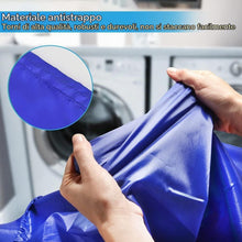 Carica l'immagine nel visualizzatore di Gallery, AiQInu Grandi Sacchi da Biancheria Coulisse Sacco della Biancheria Pieghevole Borsa della Lavanderia, 70 x 115 cm,2 pz-blu