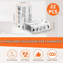 Carica l'immagine nel visualizzatore di Gallery, Trappola per Ragni, 22 Pezzi Trappole Anti Scarafaggi, Trappola Adesiva, Appiccicosa Cattura Ragni per Appartamento Inte