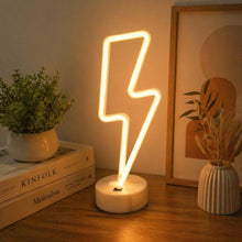 Carica l'immagine nel visualizzatore di Gallery, Aslanka Luce notturna LED flash – USB/batteria, luce al neon per camera da letto, decorazione per bambini, decorazione s