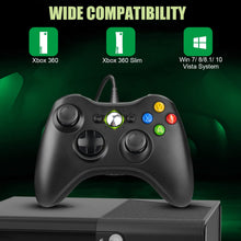Carica l&#39;immagine nel visualizzatore di Gallery, Controller per PC Xbox 360, Game Controller per Xbox 360, Wired Controller Compatibile per Xbox 360/Xbox 360 Slim, USB Wired Controller Joystick Compatibile per PC(Windows 7/8 / 8.1/10 / XP/Vista)