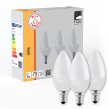 Carica l'immagine nel visualizzatore di Gallery, EGLO Set di 3 lampadine a LED E14, lampadine a forma di candela, 4,9 W