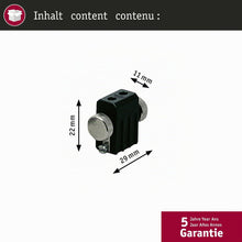 Carica l'immagine nel visualizzatore di Gallery, Paulmann 97845 Sistema a fune accessori per fune, portalampada max. 50 Watt lampada da soffitto nero binario metallo fil