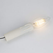 Carica l'immagine nel visualizzatore di Gallery, DiCUNO E14 Portalampada Candela, 25x100MM Finta candela Bianco, 6 Pezzi
