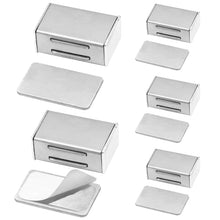 Carica l'immagine nel visualizzatore di Gallery, VEGCOO 6 Pezzi Calamite per Mobili Chiusura, Chiusura Magnetica Porta Inox Forte, Serratura Magnetica Potenti Adesivo pe