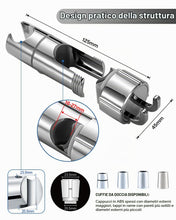 Carica l'immagine nel visualizzatore di Gallery, Supporto universale doccetta, supporto per soffione per asta saliscendi, supporto per doccia regolabile 16-27 mm, suppor