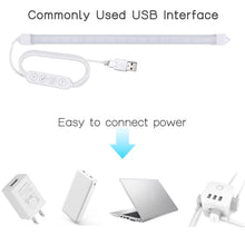 Carica l'immagine nel visualizzatore di Gallery, Milpoel Striscia luminosa a LED USB, 35 cm, 3 temperature di colore 3000 K/4500 K/6000 K, 5 V, per cucina, armadio, TV, 