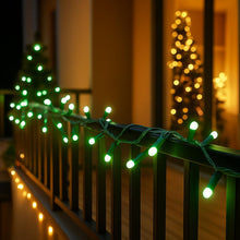 Carica l'immagine nel visualizzatore di Gallery, Catena Luminosa LED, catenaria 10 Metri da esterno, 100 Luci, IP65 Impermeabile e Prolungabile con Effetto Flash, per Na