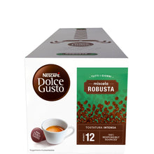 Carica l'immagine nel visualizzatore di Gallery, NESCAFÉ DOLCE GUSTO Miscela Robusta Caffè Espresso, 3 confezioni da 30 Capsule (90 Capsule Compatibili Nescafé Dolce Gusto)