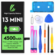 Carica l'immagine nel visualizzatore di Gallery, LL TRADER Batteria per iPhone 13 Mini, 4500mAh e Kit di Riparazione A
