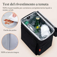 Carica l'immagine nel visualizzatore di Gallery, Lifewit Pattumiera per auto, 7,6 l, impermeabile, a prova di perdite, con coperchio e porta fazzoletti, accessorio per a