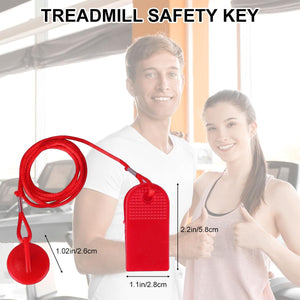 Blocco Tapis Roulant,Chiave Magnetica di Sicurezza,Blocco di Sicurezza Tapis Roulant,Serratura Magnetica per Interruttore di Sicurezza a Chiave Universale per Tapis Roulant,Most Treadmills (1, Rosso)