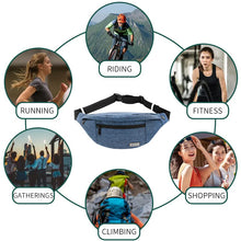Carica l'immagine nel visualizzatore di Gallery, MOBICO Bumbags Fanny Packs for Men and Women Outdoor Sport Running Hiking Waist Bag Bum Bag waistpack