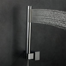 Carica l'immagine nel visualizzatore di Gallery, Soffione Doccia Risparmio Idrico Rotondo Manopola Doccia Alta Pressione Doccia a Mano Anticalcare 24x218 mm,1 Getti