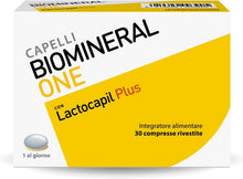 Carica l'immagine nel visualizzatore di Gallery, Biomineral One Capelli Più Forti, Voluminosi e Spessi, 30 Compresse, Integratore per Capelli a Base di Lactocapil Plus con Biotina, Vitamina D, Acido Linoleico e Taurina