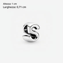 Carica l'immagine nel visualizzatore di Gallery, PANDORA Charm Lettera in argento sterling
