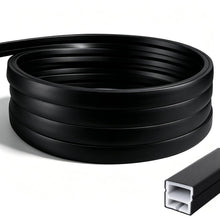 Carica l'immagine nel visualizzatore di Gallery, Striscia LED da 5 m: striscia LED in silicone altamente traslucido, 12 x 12 mm, illuminazione frontale nera, flessibile,