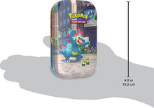 Carica l'immagine nel visualizzatore di Gallery, Pokémon: miniscatola da collezione Luminopoli (Feraligatr e Budew) del GCC Pokémon (2 buste di espansione, 1 carta con l