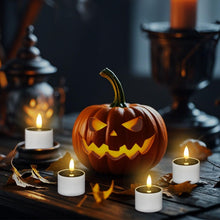 Carica l'immagine nel visualizzatore di Gallery, Confezione da 6 Lumini a Batteria, Candele Led Set, 4 Pezzi Candele Led Senza Fiamma, Candele Senza Fiamma per Feste, Ma