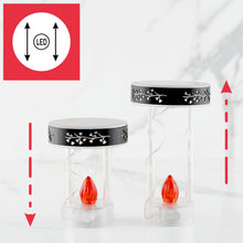 Carica l'immagine nel visualizzatore di Gallery, Hofer Candele, luce solare a LED in vetro [rosso] 3 anni di durata della luce, resistente alle intemperie, per esterni, 