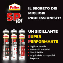 Carica l'immagine nel visualizzatore di Gallery, Pattex SP10,sigillante liquido sigilla e incolla multimateriale,sigillante polimerico in cartuccia, silicone per interni