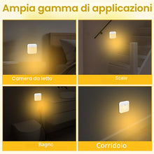 Carica l'immagine nel visualizzatore di Gallery, HOTUT Luce Notturna Batteria, 2 Pezzi Luce Notturna con Sensore di Movimento Ricaricabile Tramite USB, 3 modalità Magnet