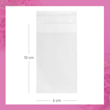Carica l&#39;immagine nel visualizzatore di Gallery, DecoraParty 100 Bustine Trasparenti Piccole per Confetti e Alimentari, Buste Sacchettini di Plastica per Alimenti in Cellophane con Chiusura Adesiva - 6 x 10 cm