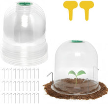 Carica l'immagine nel visualizzatore di Gallery, LATERN 10 Pezzi Copertura a Campane per Piante da Giardino, 26cm x 20cm Mini Serra in Plastica Riutilizzabile per Piante