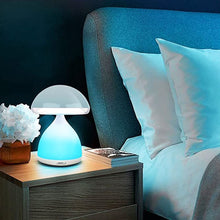 Carica l'immagine nel visualizzatore di Gallery, GC GLOBALCOMMERCE Lampada da Notte Colorata a Forma di Fungo LED Senza Fili da Comodino e da Tavolo con 7 Colori per Cro