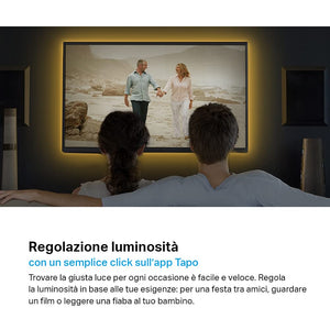 TP-Link Tapo L900-5 Striscia LED Smart Wi-Fi 5m, Controllo Vocale Compatibile con Alexa e Google Assistant, Sync-to-Music, Luci LED per Casa, Bar, Festa, Accorciabile e Controllo dall'APP