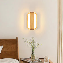 Carica l'immagine nel visualizzatore di Gallery, Applique LED da Parete Interno 13W in Legno Moderno