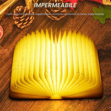 Carica l'immagine nel visualizzatore di Gallery, Lampada a LED, pieghevole, lampada da libro, luce illuminazione d'atmosfera, ricaricabile tramite USB, bianca calda, not