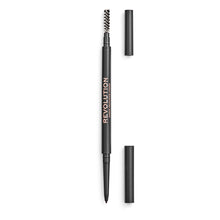 Carica l'immagine nel visualizzatore di Gallery, Revolution, Precise Brow Pencil, matita per sopracciglia a doppia estremità e pennello a rocchetto, punta fine, marrone 