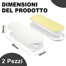 Carica l'immagine nel visualizzatore di Gallery, 2 Pezzi Maniglia Porta Esterna Adesiva, Bianco, Plastica ABS