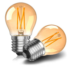 Carica l'immagine nel visualizzatore di Gallery, Lampadina a sfera da golf E27, 4 W, dimmerabile, mini lampadina a vite, equivalente a 40 W, 2700 K, bianco caldo, 380 lm