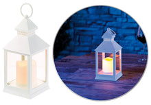 Carica l'immagine nel visualizzatore di Gallery, Lunartec Candle Lights - Lampada da cimitero a LED con Timer: Lanterna con Candela LED tremolante, Timer, Funzionamento 