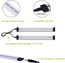 Carica l'immagine nel visualizzatore di Gallery, AIBOO Luce Sottopensile Cucina, Luci da Cucina Bar con Interruttore Dimmer A Quadrante per Bancone, Guardaroba, Illumina
