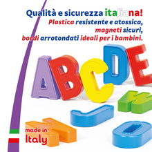 Carica l'immagine nel visualizzatore di Gallery, Quercetti Refill 48 Letters, Lettere Magnetiche per Bambini 4+ anni, Giochi Educativi, Giochi Magnetici per Bambini Colo