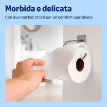 Carica l'immagine nel visualizzatore di Gallery, by Amazon Carta Igienica (Rotolo Maxi) Trapuntata a 2 Veli, Morbida e Delicata, 4 Rotoli (1 Confezione da 4), 500 Strappi per Rotolo