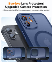 Carica l'immagine nel visualizzatore di Gallery, CANSHN Magnetica Cover per iPhone 12 Mini(5.4 Pollici), [Protezione Completa Della Fotocamera] Custodia Traslucida Opaca