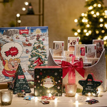 Carica l&#39;immagine nel visualizzatore di Gallery, Loacker, Calendario dell&#39;Avvento Gnometti XL 2025, Mix di 24 Loacker, Wafer e Cioccolatini Gusti Assortiti, Idea Regalo, Natale, da Appendere o da Tavolo, Cartone Riciclabile, 222g