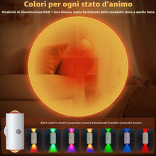 Carica l'immagine nel visualizzatore di Gallery, 2 pezzi Lampada da parete intelligent, Applique da Parete LED Ricaricabili, Sensore di Movimento per Luci e Batteria Dim