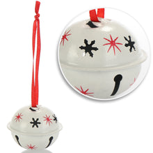 Carica l'immagine nel visualizzatore di Gallery, com-four® 12 decorazioni natalizie da appendere 4 cm Ø - campanelle in metallo da appendere - campanelle decorative in latta come pendenti per finestre, porte e alberi di Natale (verde bianco rosso)