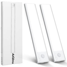 Carica l'immagine nel visualizzatore di Gallery, AiQInu Luce Armadio 66 LED con Sensore Movimento, USB Ricaricabile Led Sottopensile,20cm Dimmerabile Lampada Armadio con