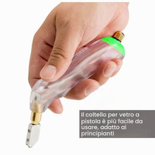 Carica l'immagine nel visualizzatore di Gallery, CESFONJER Cutter di vetro professionale della con extra sostituibile Testa e serbatoio dell'olio - 2mm-6mm / 6mm-12mm / 