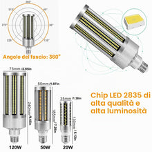Carica l'immagine nel visualizzatore di Gallery, Lampadina per mais a LED 50W,Ultraluminosa E27/E39/E40,Bianco Caldo