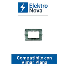 Carica l'immagine nel visualizzatore di Gallery, Elektronova, supporto 3 posti (503) compatibile con Vimar Plana, confezione da 4 pezzi