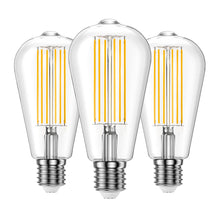Carica l'immagine nel visualizzatore di Gallery, Lampadine LED Vintage Edison E27, 10W Filamento LED (Equivalenti a 100W), Luce Bianco Caldo 2700K, 1000LM, Non Dimmerabi