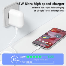 Carica l'immagine nel visualizzatore di Gallery, Caricabatterie rapido 45W USB‑C Adattatore PD PPS con cavo Typ‑C da 2 metri